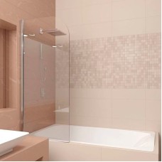 Шторка на ванну Veconi Palau 90 PL80-90-01-19C1 профиль Хром стекло прозрачное