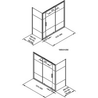 Шторка на ванну Aquanet Practic 160х70 254248 профиль Хром стекло прозрачное с шелкографией