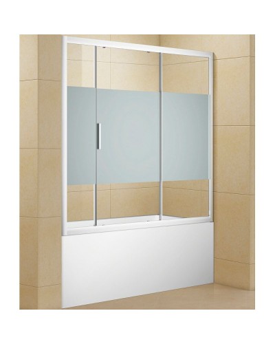 Шторка на ванну Aquanet Practic AE10-B-175H150U-CP 175 273603 профиль Хром стекло прозрачное с шелкографией