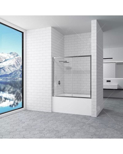 Шторка на ванну RGW Screens SC-043 170x150 351104317-11 профиль Хром стекло прозрачное