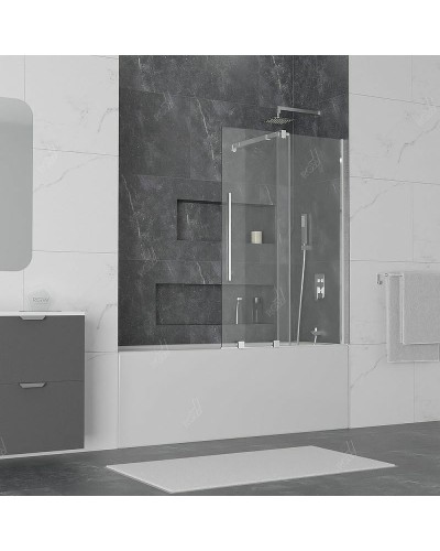 Шторка на ванну RGW Screens SC-47 100x150 41114710-11 профиль Хром стекло прозрачное