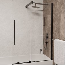 Шторка на ванну RGW Screens SC-47B 120x150 41114712-14 профиль Черный стекло прозрачное