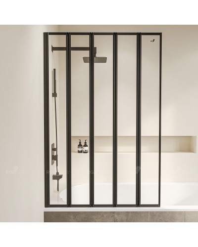 Шторка на ванну RGW Screens SC-22B 120x150 03112212-14 профиль Черный стекло прозрачное