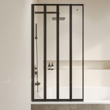 Шторка на ванну RGW Screens SC-23B 100x150 03112310-14 профиль Черный стекло прозрачное