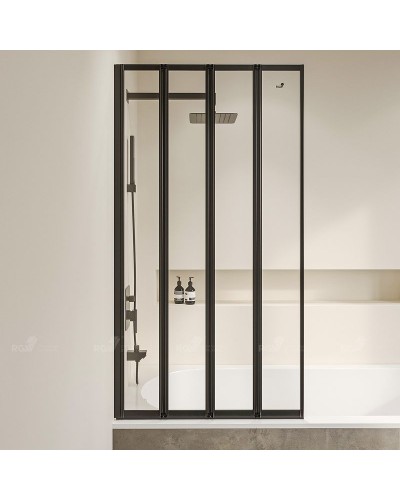 Шторка на ванну RGW Screens SC-23B 100x150 03112310-14 профиль Черный стекло прозрачное