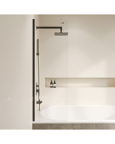 Шторка на ванну RGW Screens SC-056-8-B 30x150 35110562830-14 профиль Черный стекло прозрачное