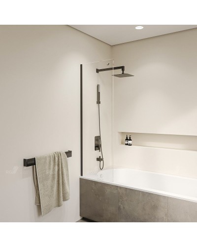 Шторка на ванну RGW Screens SC-056-8-B 30x150 35110562830-14 профиль Черный стекло прозрачное