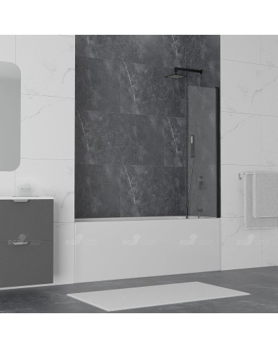 Шторка на ванну RGW Screens SC-056-8-B 30x150 35110562830-14 профиль Черный стекло прозрачное