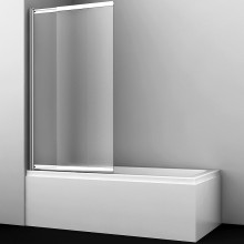 Шторка на ванну WasserKRAFT Main 80 L 41S02-100LM профиль Хром стекло матовое