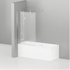 Шторка на ванну Cezares Liberta 90 LIBERTA-V-1-90/155-C-Cr профиль Хром стекло прозрачное