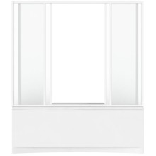 Шторка на ванну Bas Ахин/Атланта/Мальта/Индика/Нептун 170 ШТ00065 профиль Белый стекло прозрачное