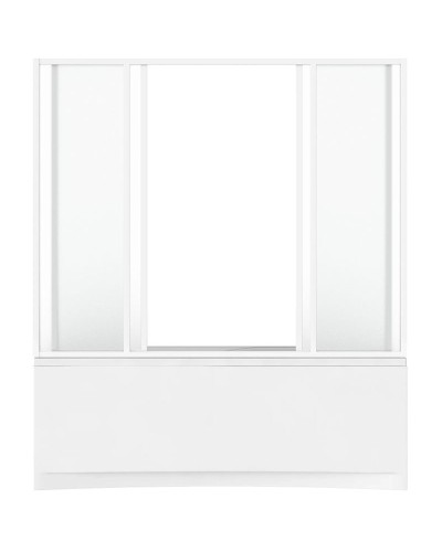 Шторка на ванну Bas Ахин/Атланта/Мальта/Индика/Нептун 170 ШТ00065 профиль Белый стекло прозрачное