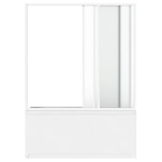 Шторка на ванну Bas Бриз/Верона/Ибица 150 ШТ00066 профиль Белый стекло прозрачное