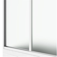 Шторка на ванну Bas Николь 170 ШТ00035 профиль Белый пластик Вотер