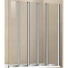 Шторка на ванну Cezares Pratico 120 PRATICO-V-5-120/140-C-Cr профиль Хром стекло прозрачное