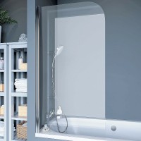 Шторка на ванну Koller Pool Waterfall Line 75 L QP93 профиль Хром стекло прозрачное