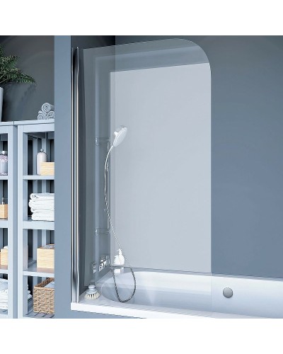 Шторка на ванну Koller Pool Waterfall Line 75 L QP93 профиль Хром стекло прозрачное