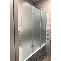 Шторка на ванну Koller Pool Waterfall Line 150 R QP96 профиль Хром стекло рифленое