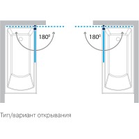 Шторка на ванну Koller Pool Aqua Line 75 MP93 профиль Хром стекло прозрачное