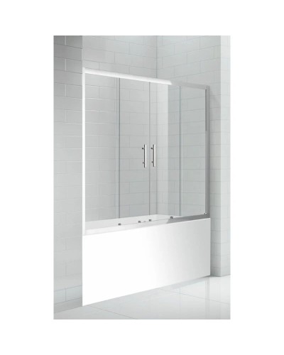 Шторка для ванны 150 см Cezares ECO-O-VF-2-150/145-P-Cr текстурное стекло