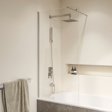 Шторка на ванну RGW Screens SC-050 80х150 351105008-11 профиль Хром стекло прозрачное