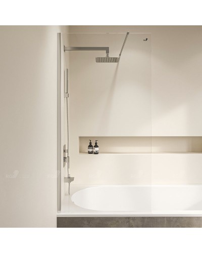 Шторка на ванну RGW Screens SC-050 80х150 351105008-11 профиль Хром стекло прозрачное