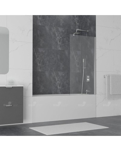 Шторка на ванну RGW Screens SC-050 80х150 351105008-11 профиль Хром стекло прозрачное