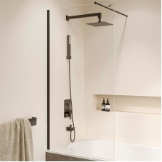 Шторка на ванну RGW Screens SC-051B 60х150 351105106-14 профиль Черный стекло прозрачное