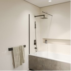 Шторка на ванну RGW Screens SC-051B 60х150 351105106-14 профиль Черный стекло прозрачное