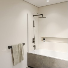 Шторка на ванну RGW Screens SC-056-8B 40х150 35110562840-14 профиль Черный стекло прозрачное