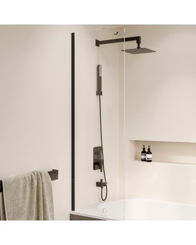 Шторка на ванну RGW Screens SC-056-8B 50х150 35110562850-14 профиль Черный стекло прозрачное