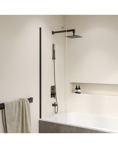 Шторка на ванну RGW Screens SC-056-8B 50х150 35110562850-14 профиль Черный стекло прозрачное