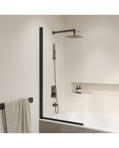 Шторка на ванну RGW Screens SC-109B 70х150 411110907-14 профиль Черный стекло прозрачное