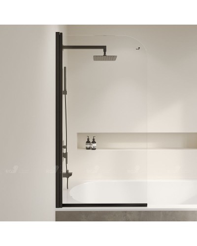 Шторка на ванну RGW Screens SC-109B 70х150 411110907-14 профиль Черный стекло прозрачное