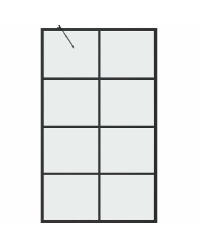 Шторка на ванну Grossman 80x150 GR-10580BLACK профиль Черный стекло прозрачное