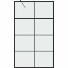 Шторка на ванну Grossman 90x150 GR-10590BLACK профиль Черный стекло прозрачное