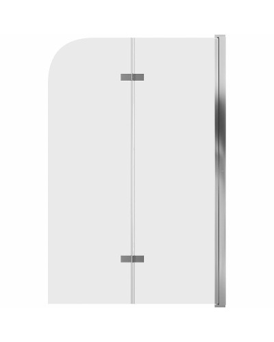 Шторка на ванну Grossman 100x150 GR-106100 профиль Хром стекло прозрачное