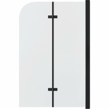 Шторка на ванну Grossman 110x150 GR-106110BLACK профиль Черный стекло прозрачное