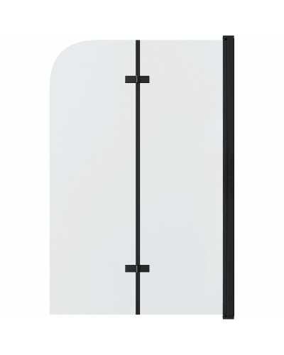 Шторка на ванну Grossman 110x150 GR-106110BLACK профиль Черный стекло прозрачное