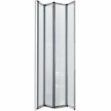 Шторка на ванну Grossman 80x140 GR-107 профиль Хром стекло прозрачное