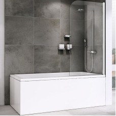 Шторка на ванну Abber Ewiges Wasser 100х140 AG52100 профиль Хром стекло прозрачное