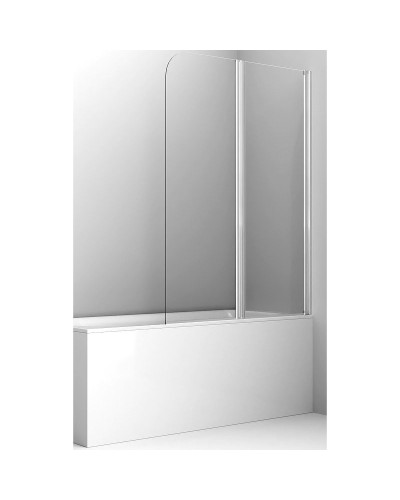 Шторка на ванну Ambassador Bath Screens 90х140 16041118 профиль Хром стекло прозрачное