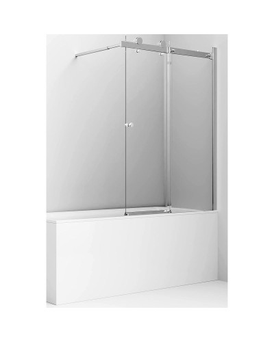 Шторка на ванну Ambassador Bath Screens 90х140 16041117 профиль Хром стекло прозрачное
