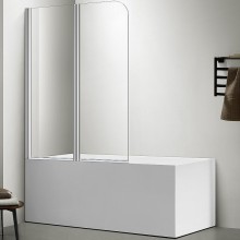 Шторка на ванну Aquatek 100х150 AQNFB6222-100 профиль Хром стекло прозрачное