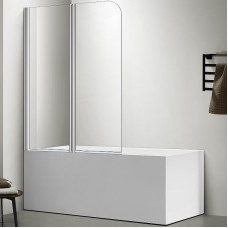 Шторка на ванну Aquatek 100х150 AQNFB6222-100 профиль Хром стекло прозрачное