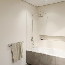 Шторка на ванну RGW Screens SC-051 90x150 351105109-11 профиль Хром стекло прозрачное