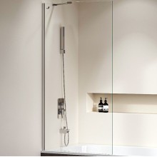 Шторка на ванну RGW Screens SC-150 80x150 351115008-11 профиль Хром стекло прозрачное