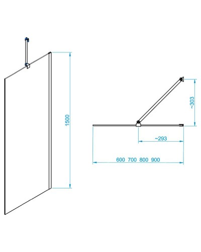 Шторка на ванну RGW Screens SC-150 80x150 351115008-11 профиль Хром стекло прозрачное