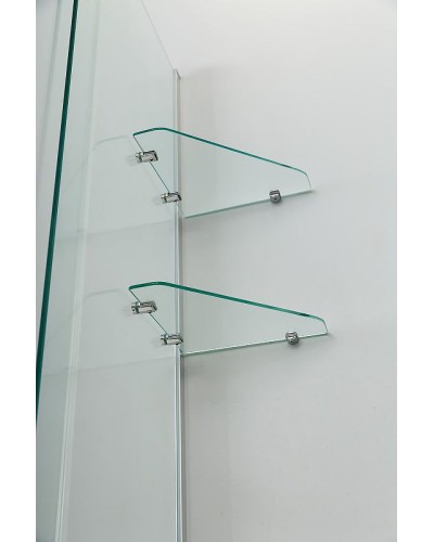 Шторка на ванну Cezares Stream 80 STREAM-VFS-11-80/150-C-Cr профиль Хром стекло прозрачное