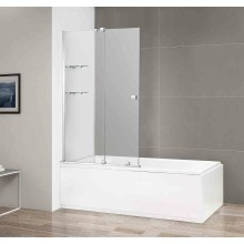 Шторка на ванну Cezares Stream 100 STREAM-VFS-11-100/150-C-Cr профиль Хром стекло прозрачное